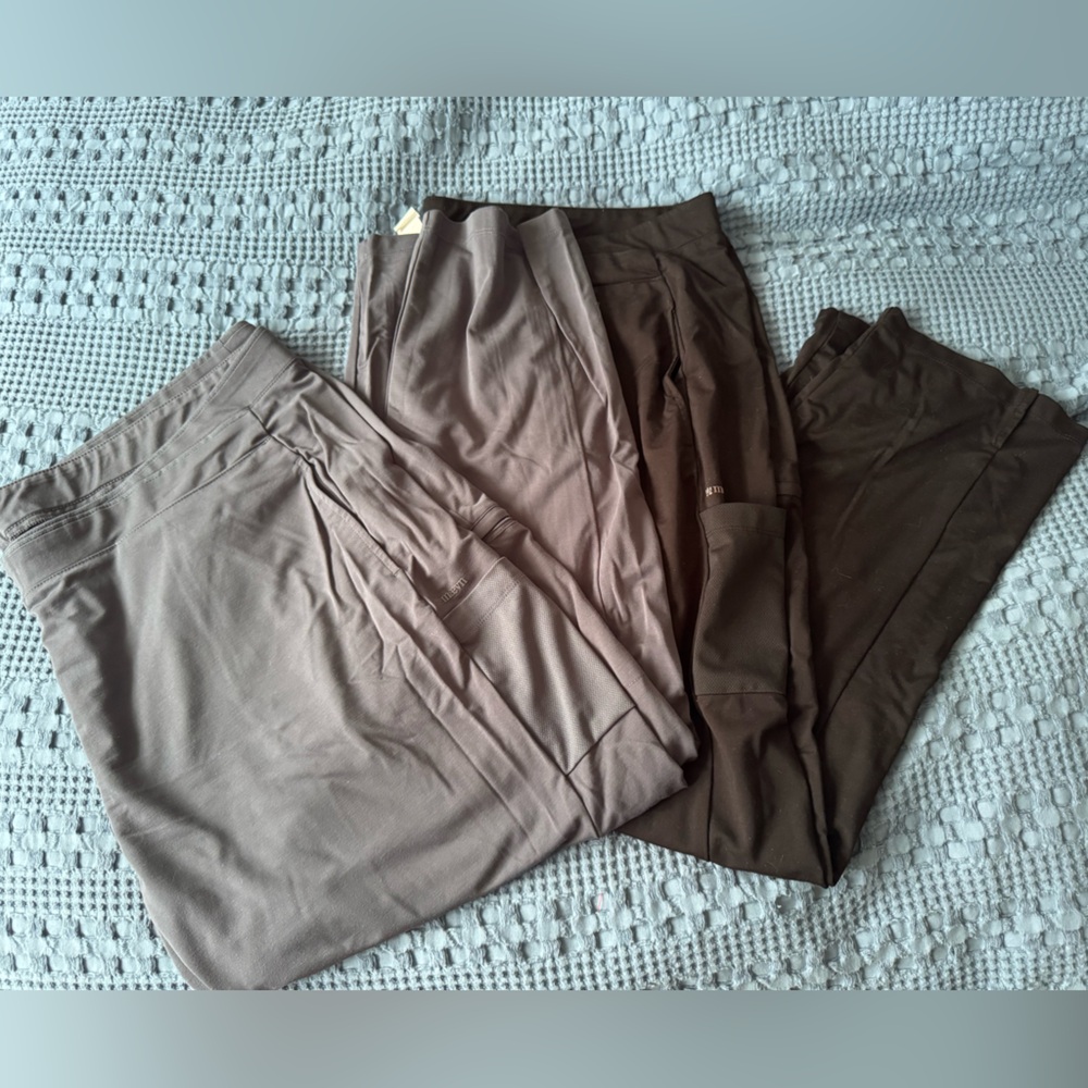 Lot of 2 Maevn Jersey Knit Plus Size Scrub Pants